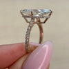 3.0 - 7.0 CT Marquise CVD Diamond Hidden Halo & Pave Engagement Ring