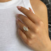 3.0 - 7.0 CT Marquise CVD Diamond Hidden Halo & Pave Engagement Ring