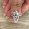 3.0 - 7.0 CT Marquise CVD Diamond Hidden Halo & Pave Engagement Ring