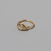 0.75CT-1.25CT Bezel Set Pear Shaped Moissanite Wide Band Engagement Ring