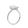 3.50CT Radiant Moissanite Hidden Halo Pave Setting Engagement Ring