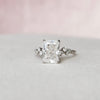 3.50CT Radiant Cut Moissanite Hidden Halo Engagement Ring