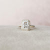 3.50CT Radiant Cut Moissanite Halo Pave Setting Engagement Ring