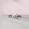 2.0CT Cushion Moissanite Solitaire Engagement Ring With Hidden Halo Setting