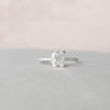 1.50CT Cushion Cut Solitaire Pave Style Moissanite Engagement Ring