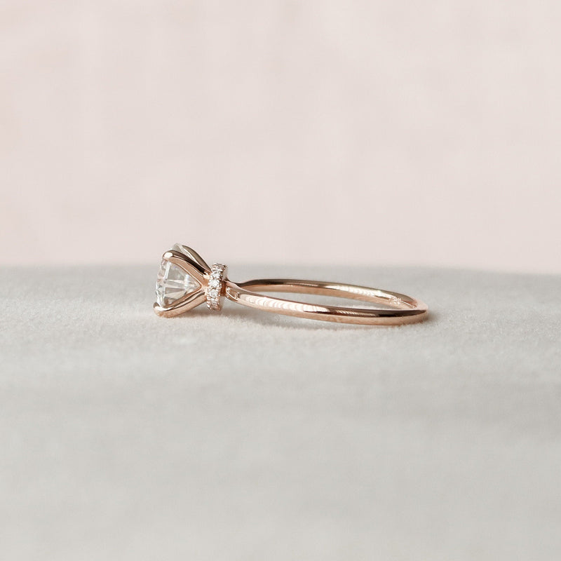 1.50CT Round Cut Moissanite Solitaire Engagement Ring