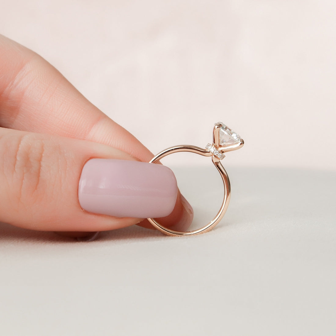 1.50CT Round Cut Moissanite Solitaire Engagement Ring