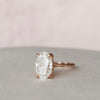 3.50CT Oval Cut Moissanite Solitaire Braided Diamond Engagement Ring
