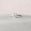3.12 CT Round Moissanite Hidden Halo Pave Setting Diamond Engagement Ring