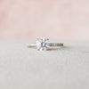 1.0CT Round Cut Pave Style Moissanite Engagement Ring
