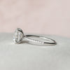 3.50CT Round Moissanite Hidden Halo Pave Setting Engagement Ring