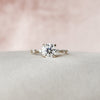 2.0CT Round Moissanite Solitaire Dainty Style Diamond Engagement Ring