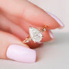 2.03 CT Pear Moissanite Nature Inspired Twig Style Engagement Ring