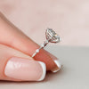 4.0CT Round Moissanite Solitaire Dainty Style Engagement Ring