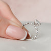2.50CT Elongated Cushion Moissanite Art Deco Pave Setting Engagement Ring