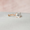1.53CT Round Cut Moissanite Twig Style Diamond Engagement Ring