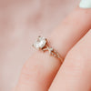 1.0CT Cushion Cut Twig Style Moissanite Engagement Ring