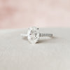 1.50CT Oval Cut Hidden Halo Pave Style Moissanite Engagement Ring
