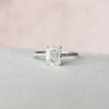 2.0CT Elongated Cushion Cut Moissanite Hidden Halo Engagement Ring