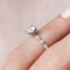 1.35 CT Round Brilliant Cut Moissanite Pave Style Engagement Ring