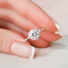 2.0CT Round Moissanite Solitaire Dainty Style Diamond Engagement Ring