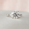 2.70CT Round Moissanite Solitaire Dainty Style Engagement Ring