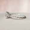 2.50CT Round Moissanite Solitaire Twisted Engagement Ring