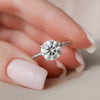 2.50CT Round Moissanite Solitaire Twisted Engagement Ring