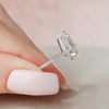 3.0CT Pear Moissanite Hidden Halo Pave Setting Engagement Ring