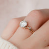 1.53CT Round Cut Moissanite Twig Style Diamond Engagement Ring