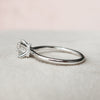 1.0CT Round Cut Moissanite Solitaire Style Diamond Engagement Ring