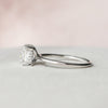 3.0CT Cushion Moissanite Solitaire Hidden Halo Engagement Ring