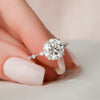 2.70CT Round Moissanite Solitaire Dainty Style Engagement Ring