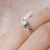 1.03CT Round Cut Twig Style Moissanite Diamond Engagement Ring