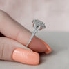 3.60CT Radiant Cut Hidden Halo Moissanite Engagement Ring