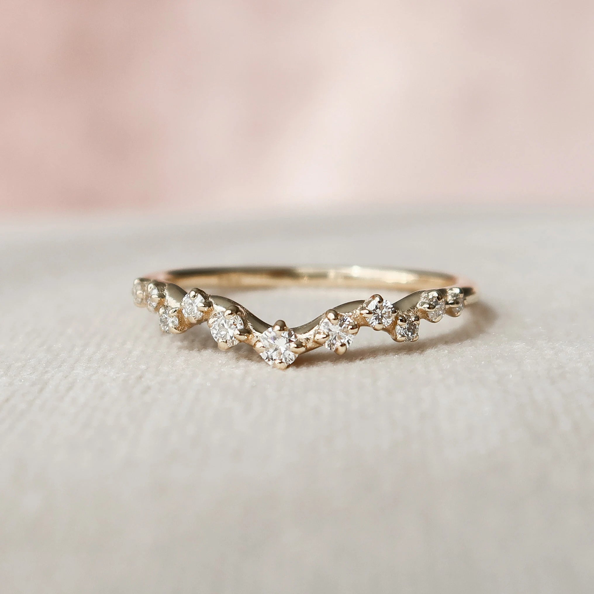 2.0CT Pear Cut Moissanite Hidden Halo Bridal Ring Set