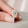 5.20 CT Oval Cut Moissanite Solitaire Dainty Style Engagement Ring