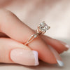 1.53 CT Cushion Cut Twig Style Moissanite Diamond Engagement Ring