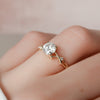 1.03CT Round Cut Twig Style Moissanite Diamond Engagement Ring