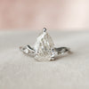 1.50CT Pear Moissanite Nature Inspired Twig Style Diamond Engagement Ring