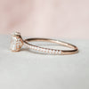 1.25 CT Oval Cut Moissanite Hidden Halo Style Engagement Ring