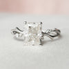 2.03 CT Radiant Cut Moissanite Twig Style Diamond Engagement  Ring