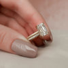 3.0CT Emerald Cut Moissanite Solitaire Bridal Ring Set