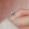 2.0CT Round Brilliant Cut Moissanite Solitaire Bridal Ring Set