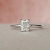 1.0CT Radiant Cut Moissanite Hidden Halo Bridal Ring Set
