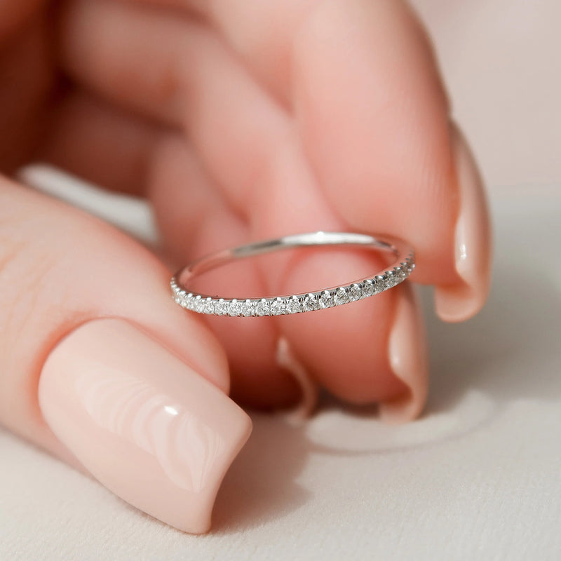 1.0CT Radiant Cut Moissanite Hidden Halo Bridal Ring Set