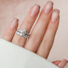 2.50CT Round Cut Moissanite Solitaire Bridal Ring Set