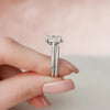 3.55 CT Oval Cut Moissanite Solitaire Bridal Ring Set