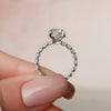 2.50CT Round Cut Moissanite Solitaire Bridal Ring Set