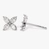 Marquise Clover Stud Moissanite Diamond Earrings for Women